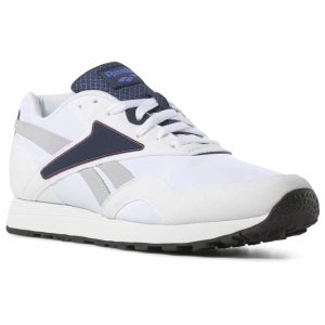 Reebok Rapide Turnschuhe Herren - Weiß/Navy/Lila/Grau - DE 634-BXZ